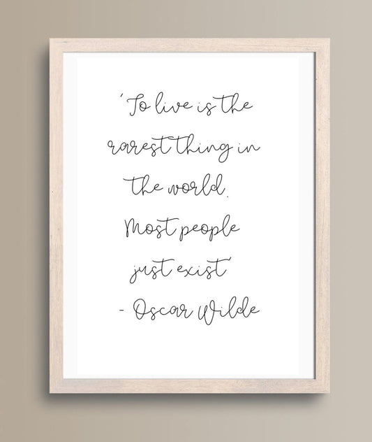 Travel Quote Print: Oscar Wilde Quote. Travel Poster/ Cabin Crew Poster/ Flight Attendant Poster