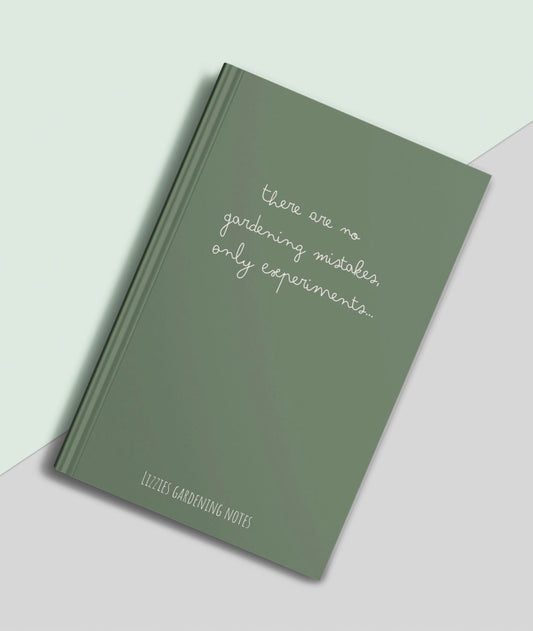 Gardeners Notebook ‘There are no gardening mistakes, only experiments…’ | Gardening Gift | Garden Journal