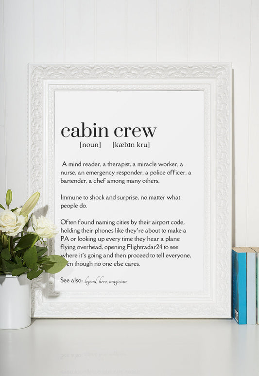 Cabin Crew Definition Print