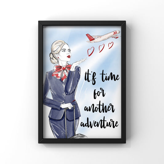 Jet2 Flight Attendant Travel Print
