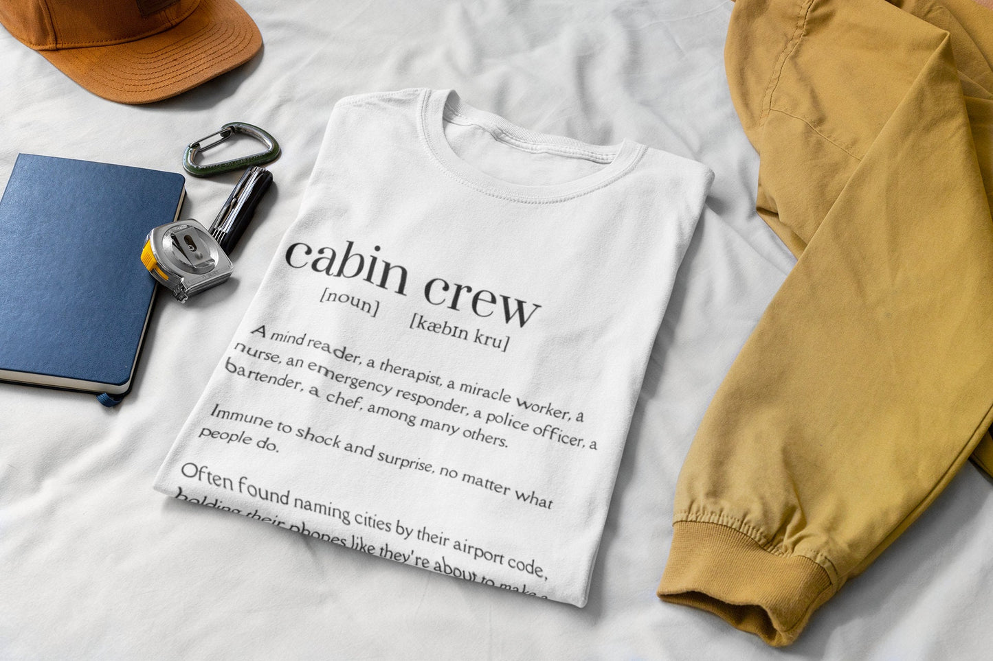 Cabin Crew Definition Women’s T-Shirt | Flight Attendant Tee | Funny Aviation T-Shirt
