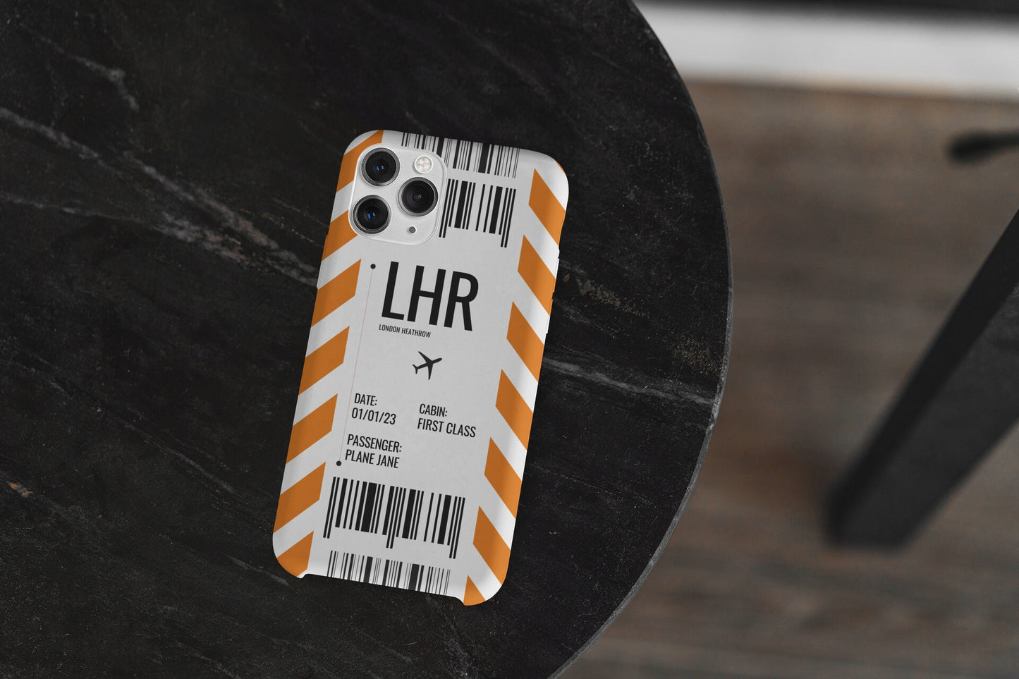 Luggage Tag Phone Case | Boarding Pass Phone Case | Personalised Destination Airport Code | All device types