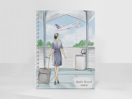 Any Airline | Personalised Cabin Crew Notebook | Customisable airline, uniform & text | Flight Attendant Journal | Air Crew Notebook |