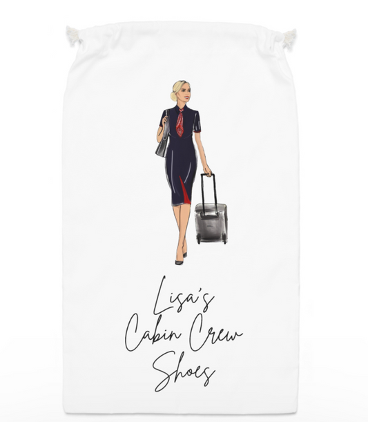 Any Airline Personalised Cabin Crew Shoe Bag