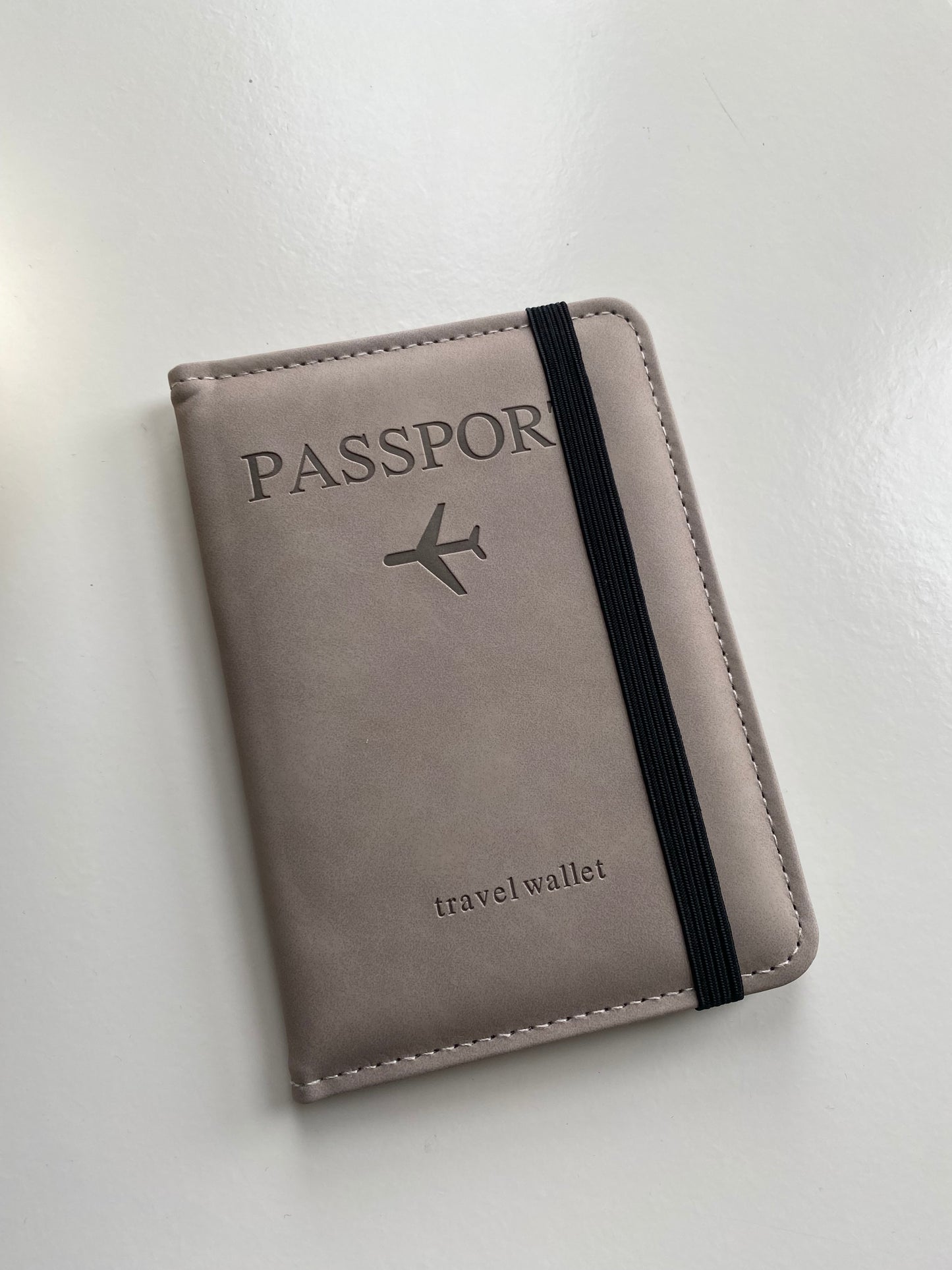 Brown soft passport cover