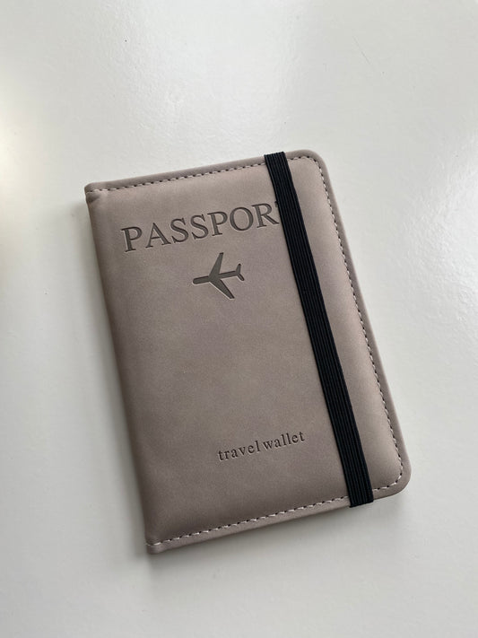 Brown soft passport cover