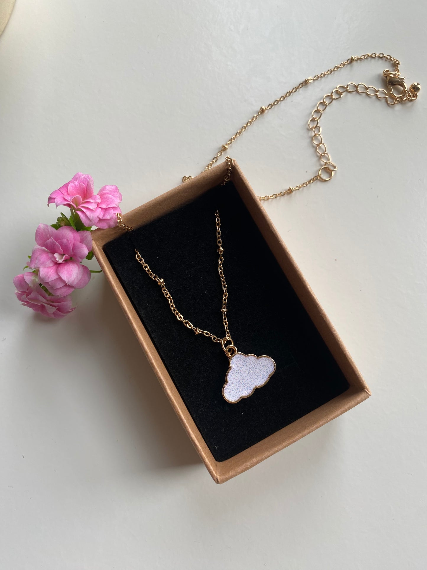 Dainty cloud necklace