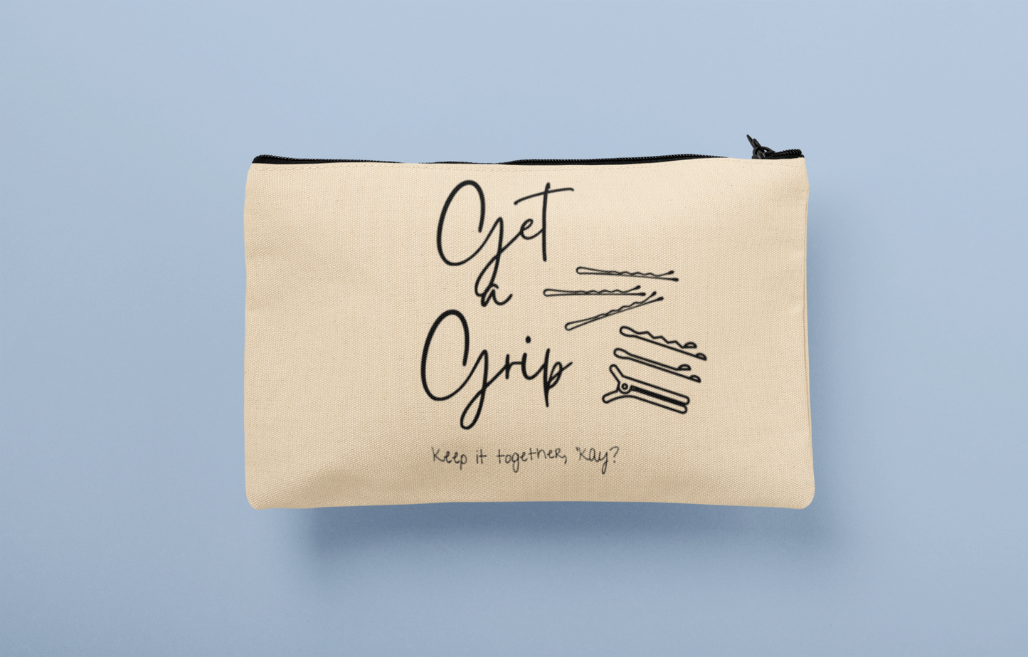 'Get a Grip' canvas pouch