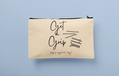 'Get a Grip' canvas pouch