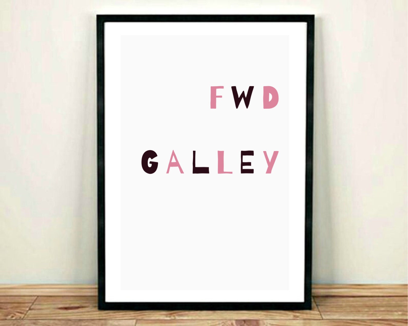 AFT Galley | FWD Galley Kitchen Art Print | Cabin Crew Quotes | Flight Attendant Print