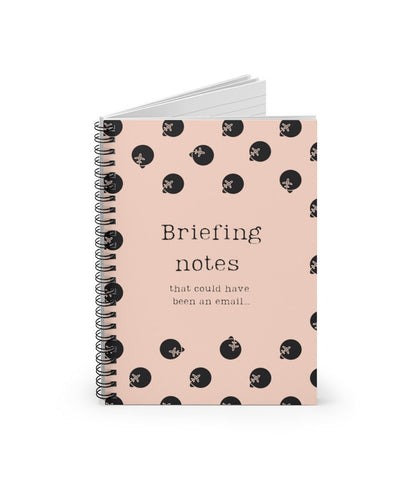 Briefing Notes, that could have been an email, Funny Aviation Notebook, Cabin Crew Gift, Travel Journal, Ruled Spiral Notebook
