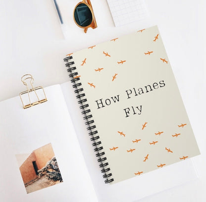 How Planes Fly, Funny Aviation Ruled Notebook,