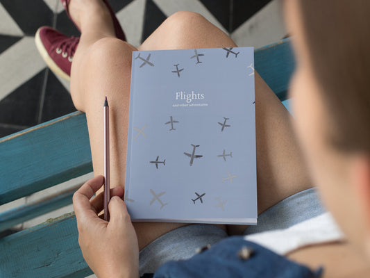 Travel Journal | ‘Flights, and other adventures’ | Cabin Crew Gift | Travel Gift | Flight Attendant Notebook