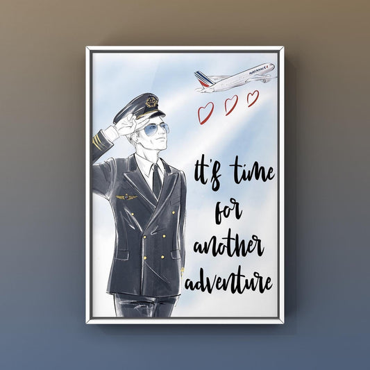 Air France Pilot Poster