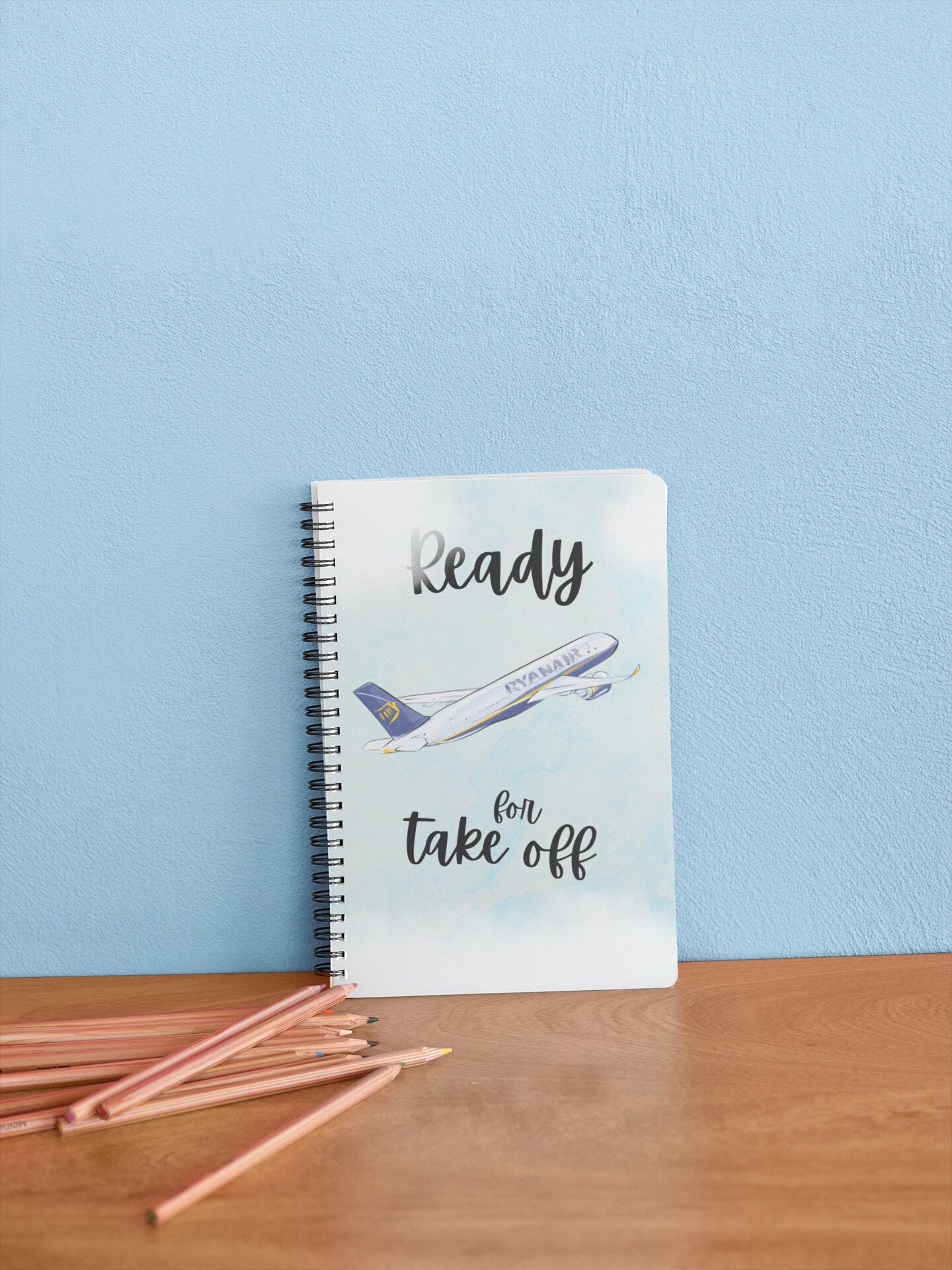 Any Airline | Ready For Take Off | Cabin Crew Notebook | Flight Attendant, Pilot Gift | Wings Ceremony Gift